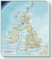 British Airways Highlife Magazine - UK Route Map
